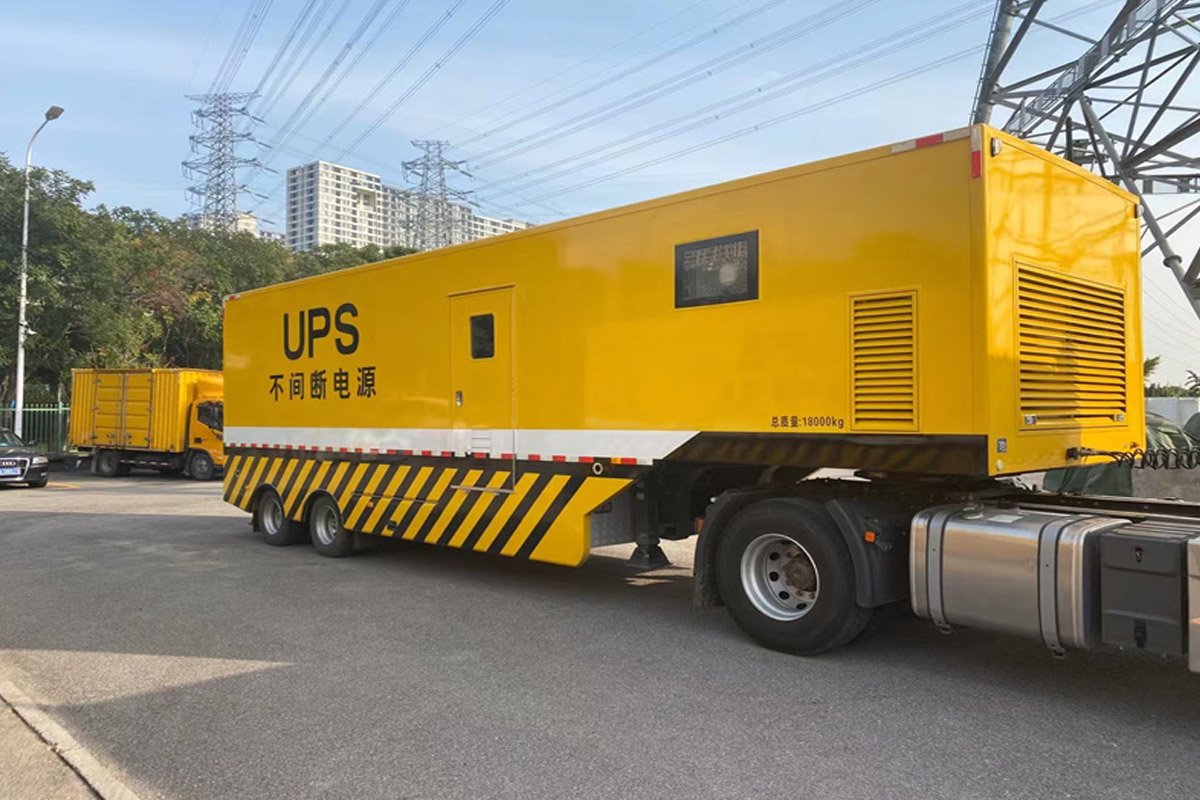 东城街道发电机租赁施工现场